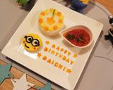1歳バースデー☆ミニオンケーキ作り方8写真