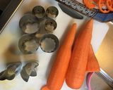雑煮 にんじん 飾り切り 花 菊作り方1写真