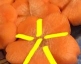 雑煮 にんじん 飾り切り 花 菊作り方3写真
