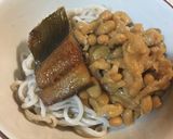 そぼろ納豆にしん蕎麦作り方2写真