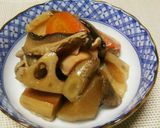 ポリ袋湯煎♥時短味染み筑前煮（煮しめに）作り方4写真