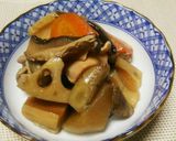 ポリ袋湯煎♥時短味染み筑前煮（煮しめに）作り方4写真