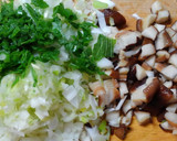 簡単和食✿鶏ハンバーグ たけのこソース✿作り方1写真