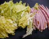 簡単！ハムと白菜の重ね焼き作り方1写真
