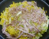 簡単！ハムと白菜の重ね焼き作り方4写真
