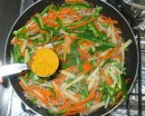 カレー味の野菜炒め♪簡単作り方8写真
