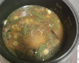 たっぷり山菜とひき肉の炊き込みごはん作り方5写真
