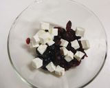黒豆の煮物とクリームチーズのラム風味。作り方3写真