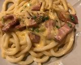 うどんカルボナーラ(Safariに動画有作り方10写真