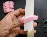 簡単お節！かまぼこの飾り切り☆網あみ作り方1写真