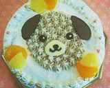 戌年⭐犬のデコレーションケーキ作り方14写真