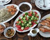 イラン料理 サブズィポロウ バ マヒ作り方7写真