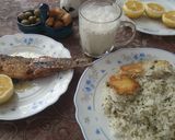 イラン料理 サブズィポロウ バ マヒ作り方8写真