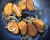 「エビ寄せフライ」で煮カツ丼作り方4写真
