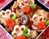 あしあと模様の椎茸入り 筑前煮作り方4写真