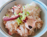 炊飯器で作る 簡単 タコの炊き込みおこわ作り方5写真