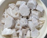 里芋と蓮根の唐揚げ☆特製ごまマヨソースで作り方11写真