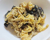 簡単。菌活。きのこの卵炒め。キクラゲ入り作り方9写真