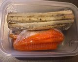 鶏むね☆鶏肉の人参&ごぼう巻き作り方4写真