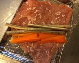 鶏むね☆鶏肉の人参&ごぼう巻き作り方5写真