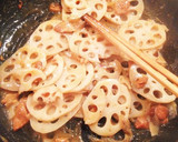 蓮根と鶏皮缶詰のきんぴら＊簡単おつまみ☆作り方3写真