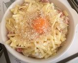 たまごが乗った簡単グラタン作り方7写真