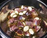 湯煎で作る砂肝のコンフィ。作り方3写真