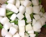 カブと塩豚の混ぜご飯作り方2写真