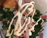 激ウマ(^^)大根葉消費サバ缶丼作り方5写真