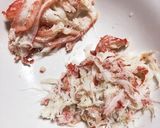 旨味たっぷり！蟹のトマトクリームパスタ作り方1写真