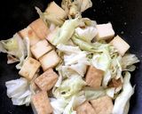 時短！厚揚げキャベチーズ焼き☆作り方2写真