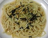 簡単！手抜き！お茶漬けスパゲティ作り方1写真