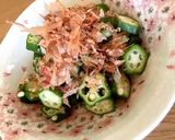 簡単★時短副菜！オクラの塩昆布和え作り方3写真
