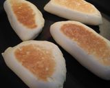 フライパンで焼くもちもちハム&チーズパン作り方9写真
