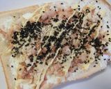 カッテージ×ごま・鰹 あっさり和トースト作り方3写真