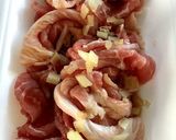 豚こま肉で経済的★ショウガ焼き作り方1写真