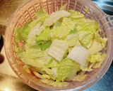 柚子胡椒香る♪白菜のなめたけ和え作り方1写真