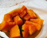 レンジで簡単! カボチャの煮物作り方4写真