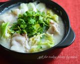 酒粕でほかほかお鍋！豚肉と野菜の粕鍋作り方5写真