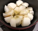 カブ出汁煮と葉っぱの甘辛炒め［作りおき］作り方3写真