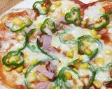餃子の皮で!*簡単花マルピザ*作り方6写真