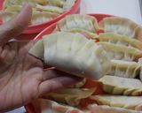 白菜とネギで作る手作り餃子作り方6写真
