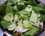 チンゲン菜と豚肉のオイスター炒め作り方5写真