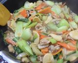 チンゲン菜と豚肉のオイスター炒め作り方6写真