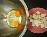 餅チーズオムレツ作り方1写真