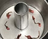甘納豆と桜のシフォンケーキ作り方2写真