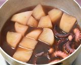 タコと大根の煮物作り方3写真