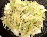 卵なし、鍋の残り物で餅お好み焼き作り方6写真