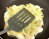 卵なし、鍋の残り物で餅お好み焼き作り方7写真