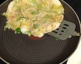 卵なし、鍋の残り物で餅お好み焼き作り方12写真